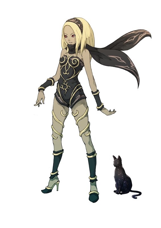 blonde woman with cat companion