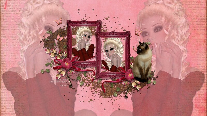 Blonde Woman with Cat