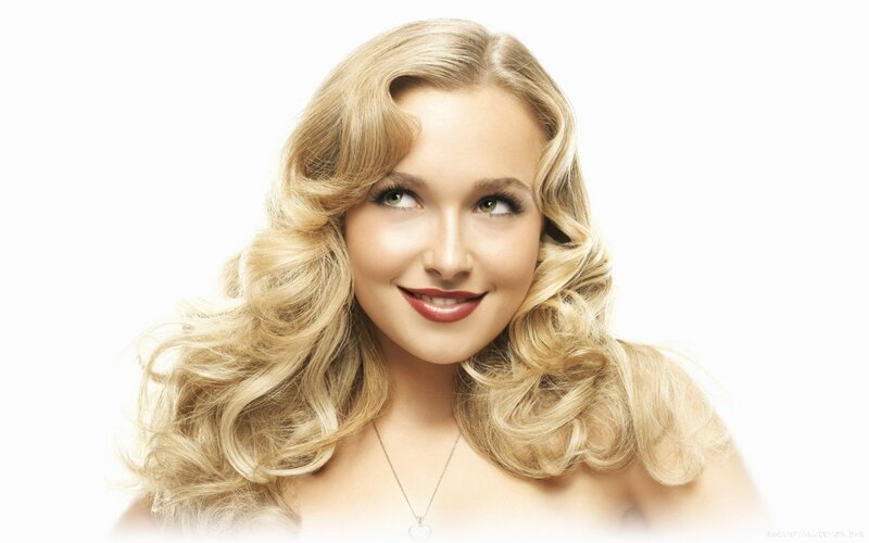 blonde woman with curls