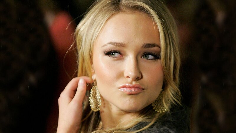 Blonde Woman with Earrings — Neutral, Photograph, Makeup, Hand