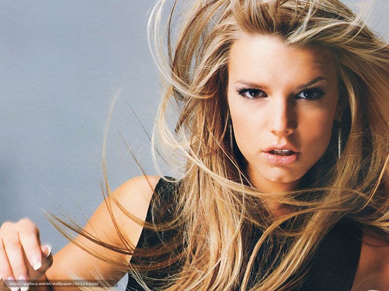 blonde woman with flowing hair