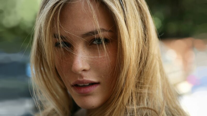 Blonde Woman with Freckles — Natural, Photograph