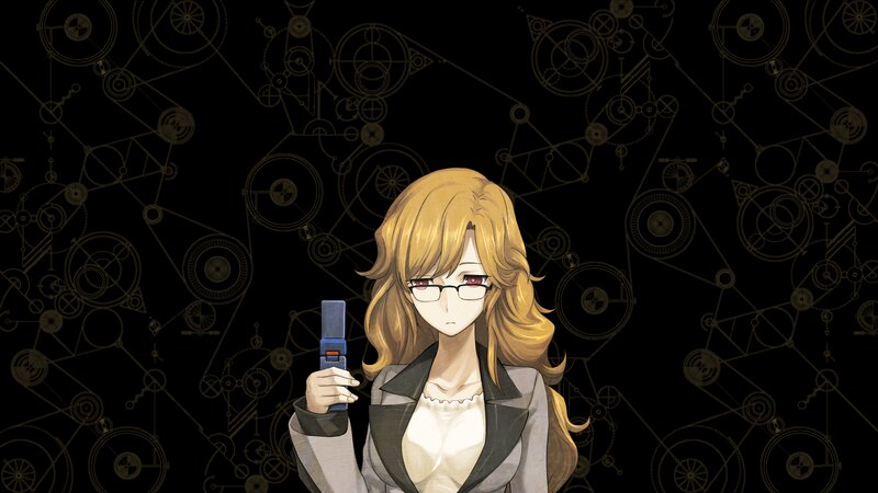 Blonde Woman with Glasses — Black, Dramatic