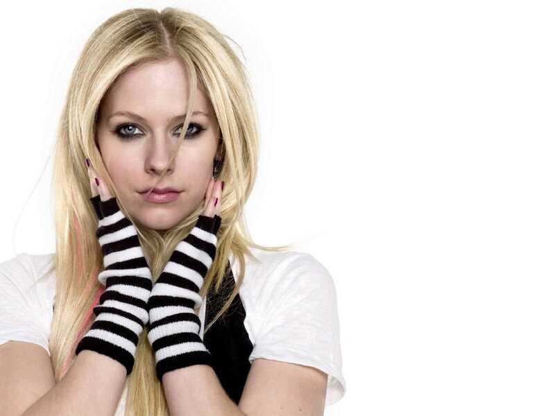 Blonde Woman with Gloves — White, Neutral, Photograph