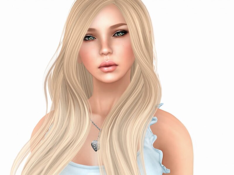 Blonde Woman with Green Eyes — Neutral, 3d Render