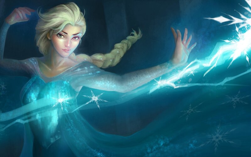Blonde Woman with Ice Powers