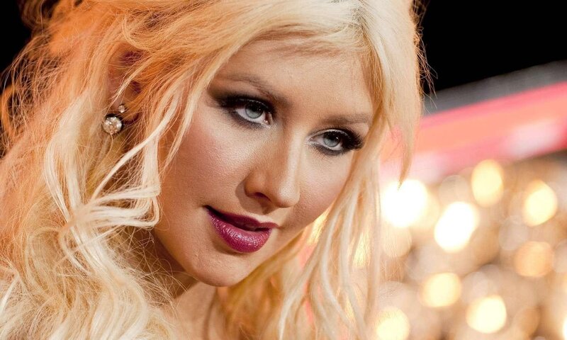 blonde woman with makeup