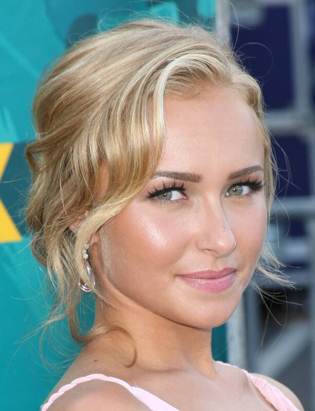 blonde woman with makeup