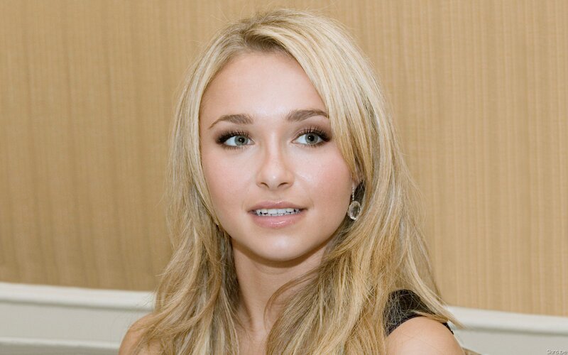 blonde woman with makeup
