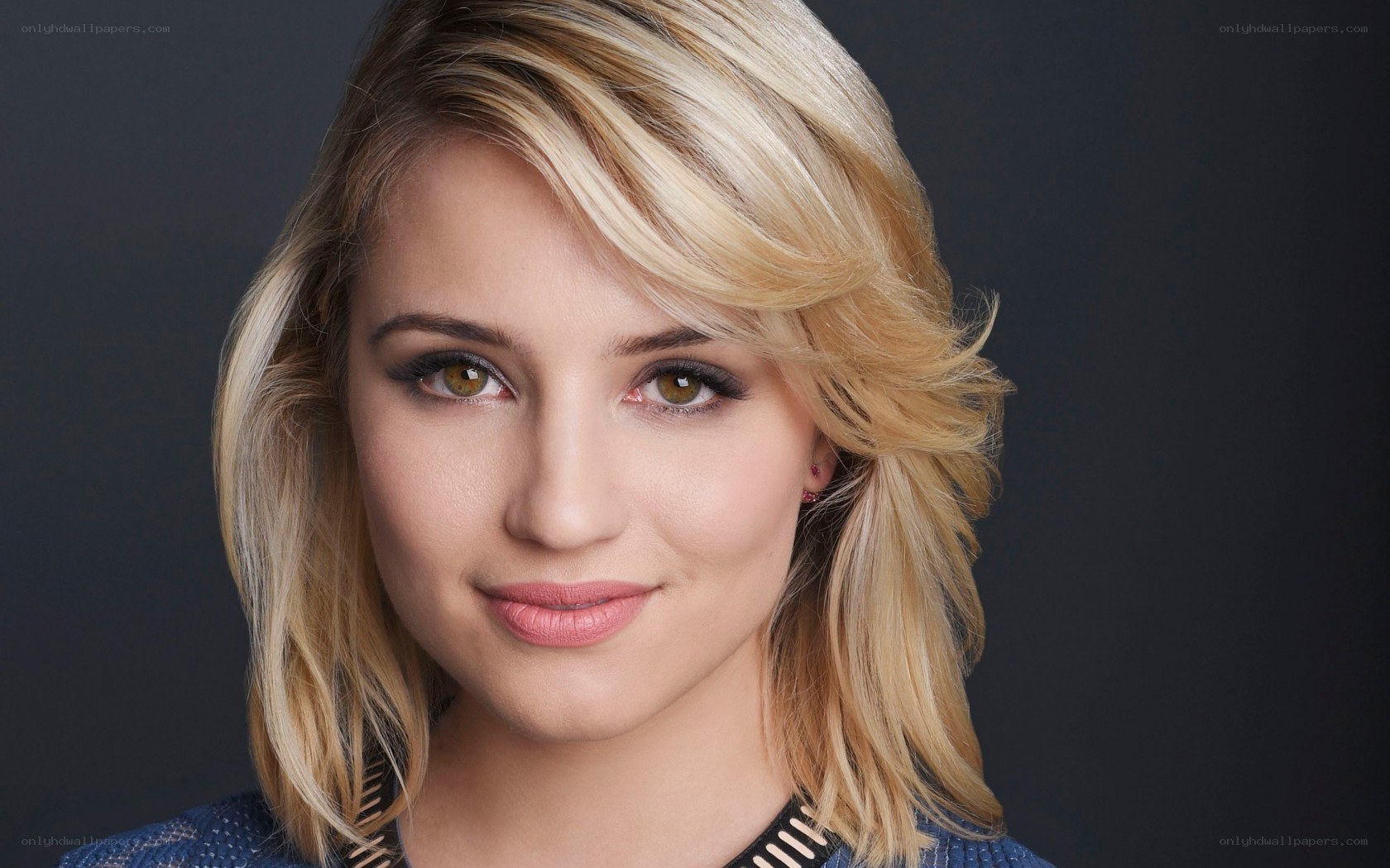blonde woman with makeup