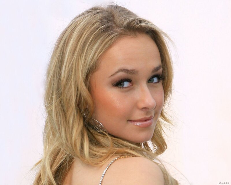 blonde woman with makeup