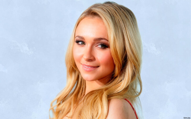 blonde woman with makeup
