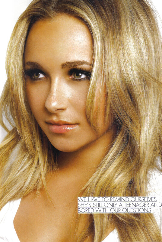 blonde woman with makeup