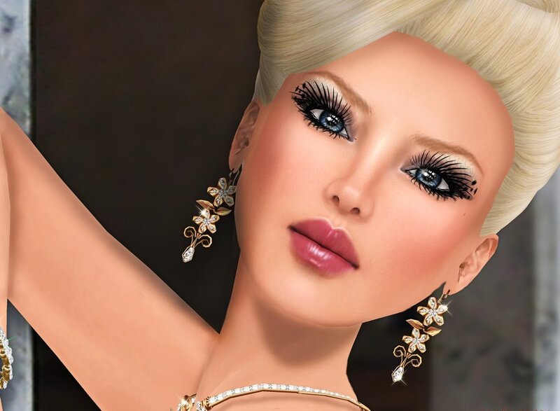 Blonde Woman with Makeup — Dramatic, 3d Render