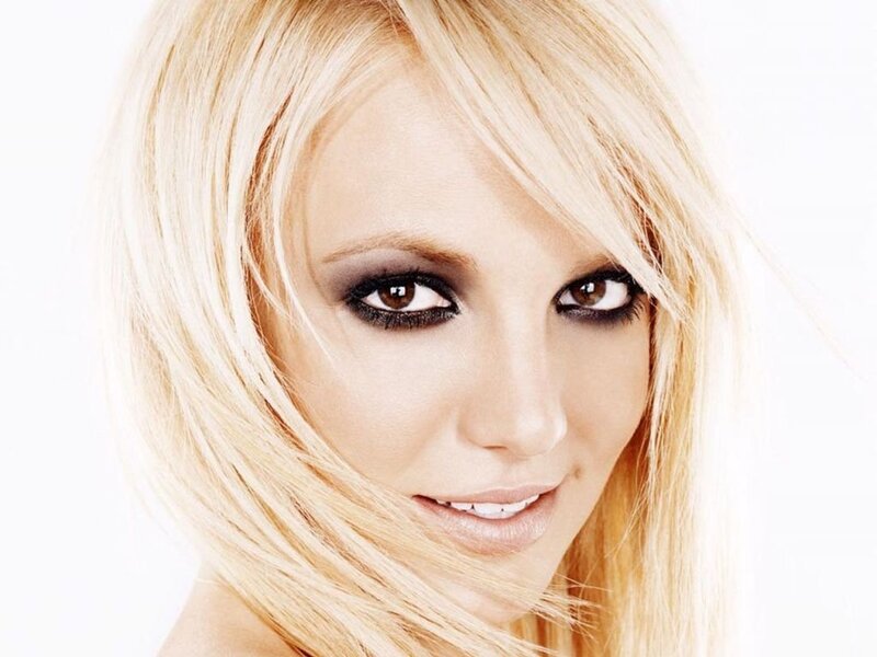 Blonde Woman with Makeup — White