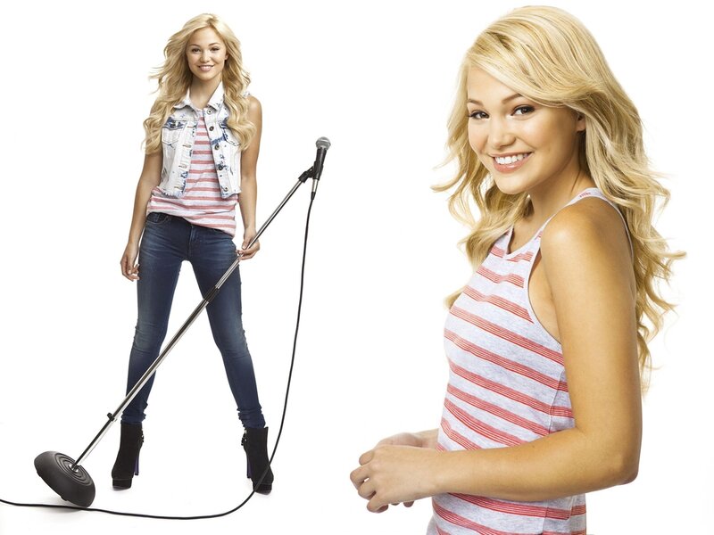 Blonde Woman with Microphone