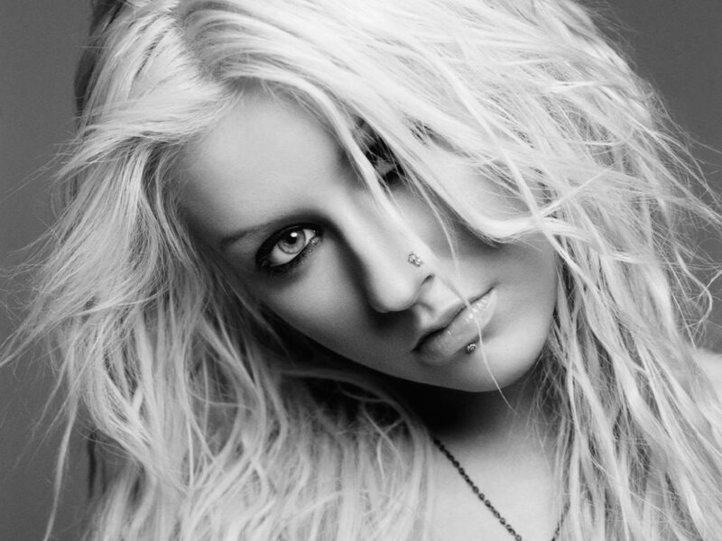 blonde woman with piercings
