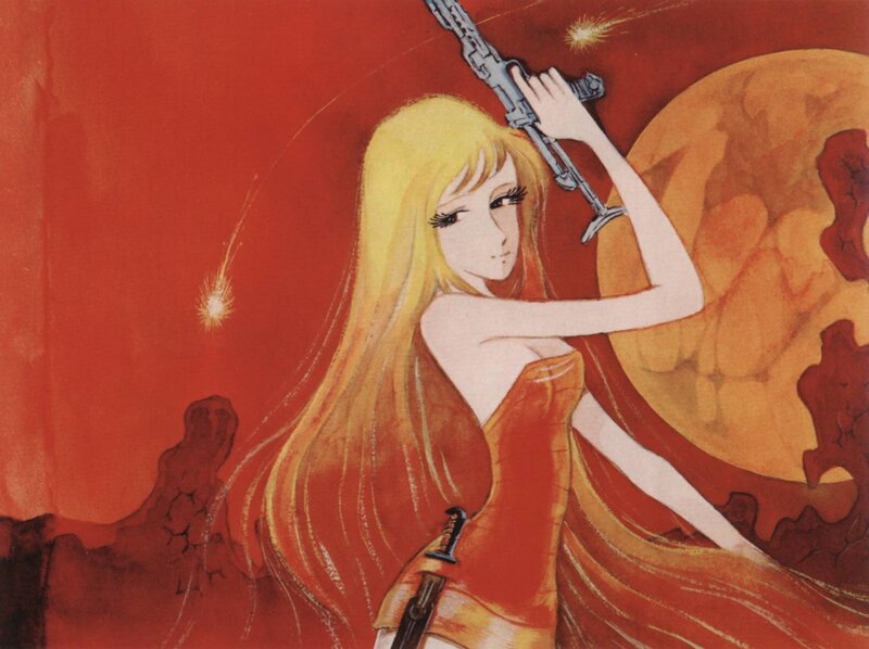blonde woman with rifle