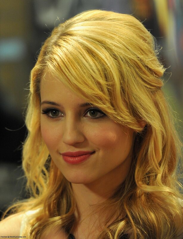blonde woman with wavy hair