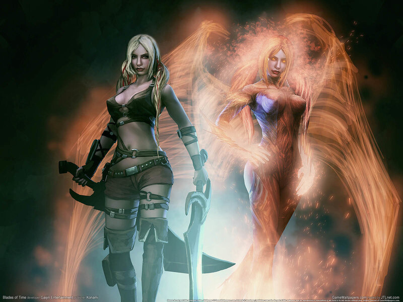 Blonde Woman with Weapons — Orange