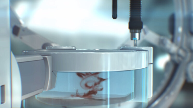 Blood in a Lab Container