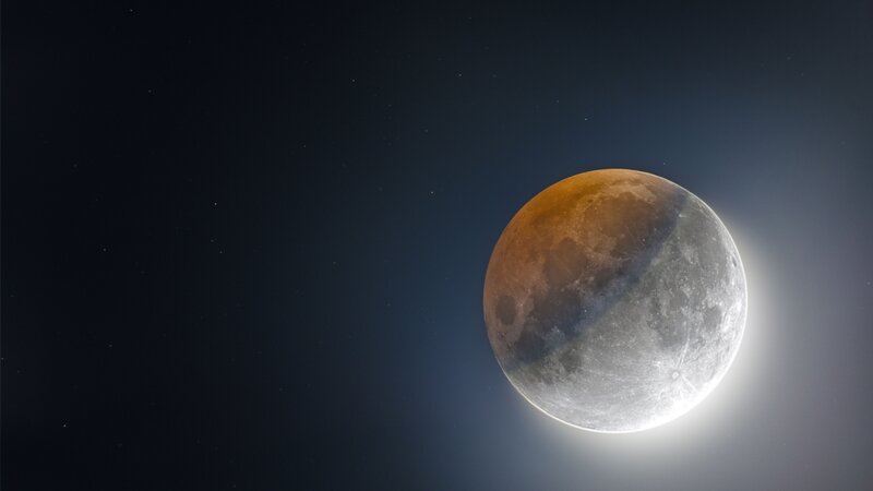 Blood Moon Eclipse — Black, Dramatic, Night