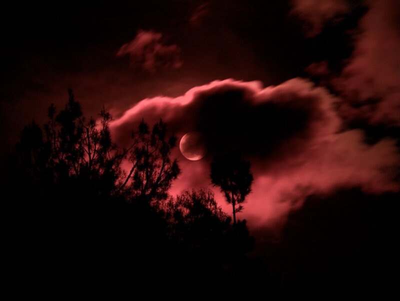 Blood Moon Eclipse — Red