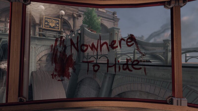Blood on the window