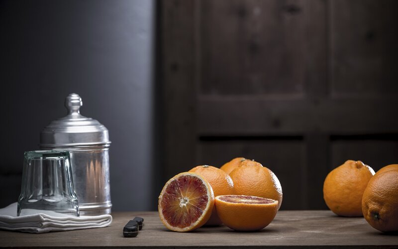 Blood Oranges on Table