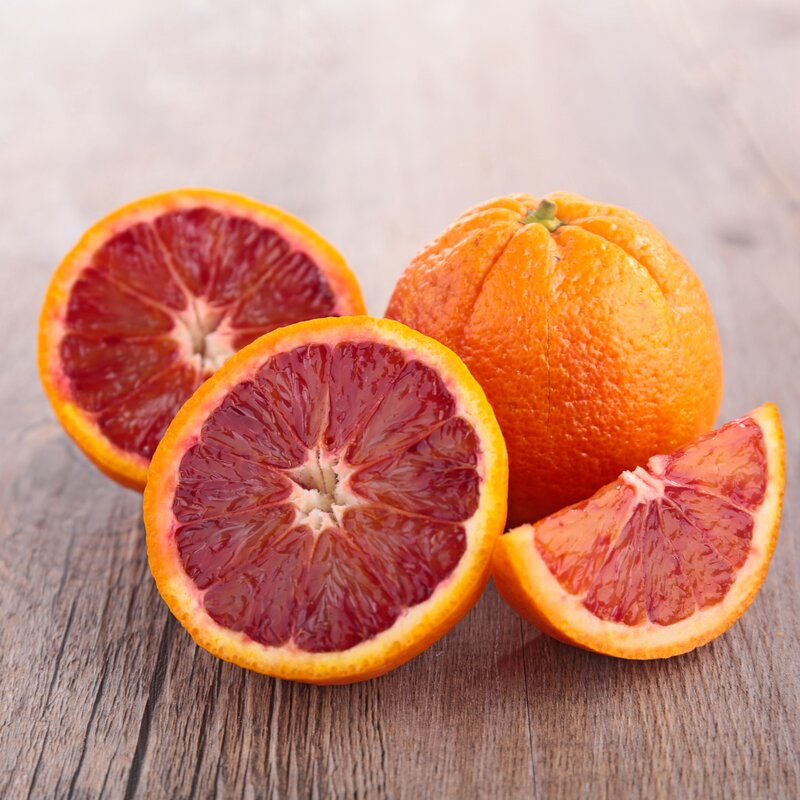 Blood Oranges on Wood