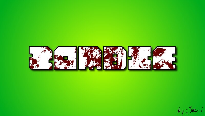 Blood-splattered Text