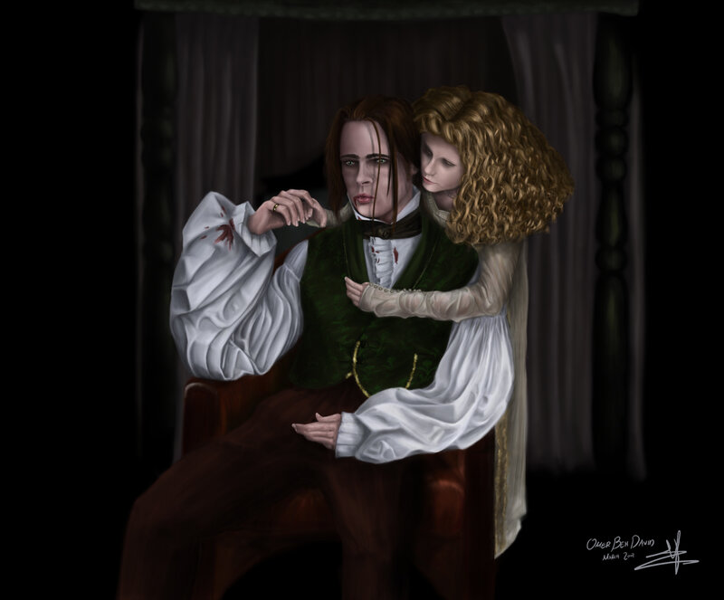 Blood-stained embrace
