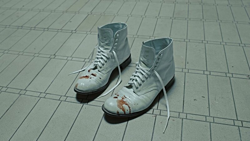 Blood-stained White Boots