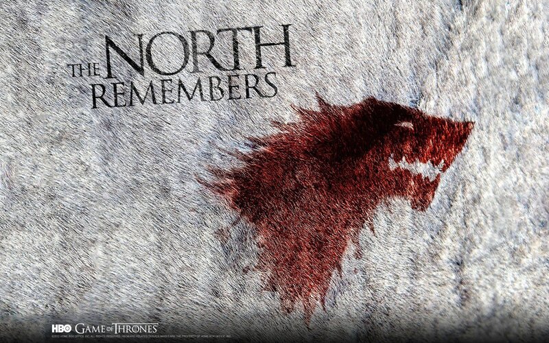 Blood-stained Wolf Head — Red, Dramatic
