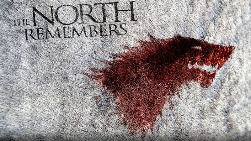 Blood-stained Wolf Head — Red