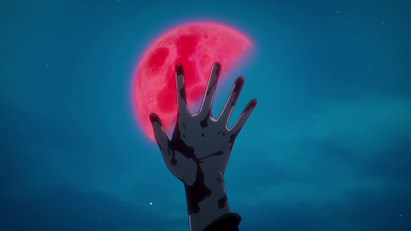 Bloodied Hand Reaching Up