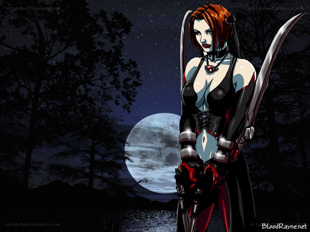 BloodRayne in the moonlight