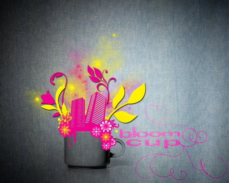 bloom cup art design