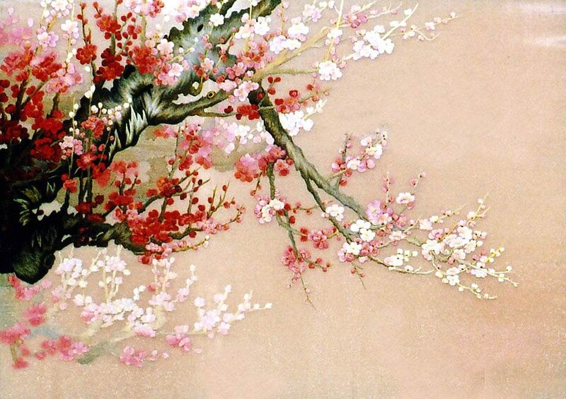 Blooming Plum Branches — Pink