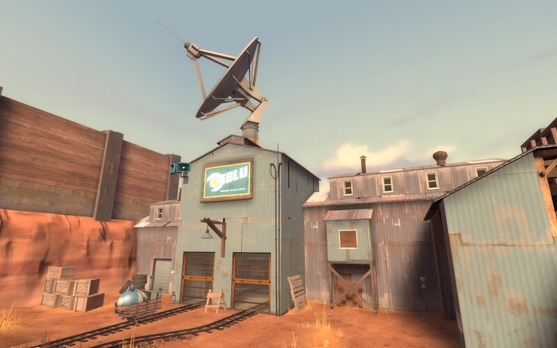 BLU building in a game map