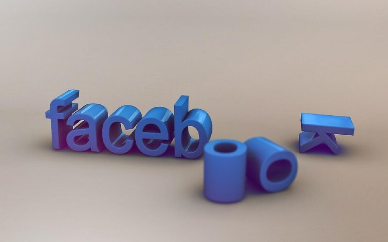 Blue 3d Text Logo