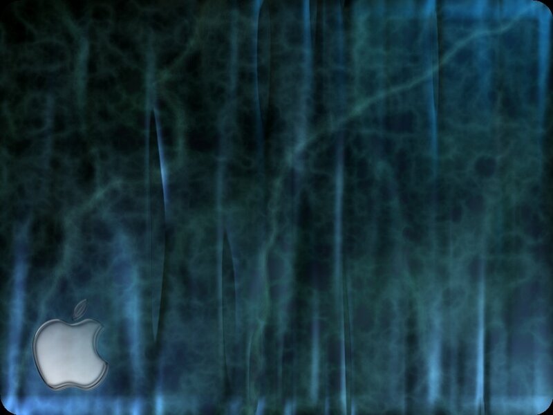 blue abstract apple background