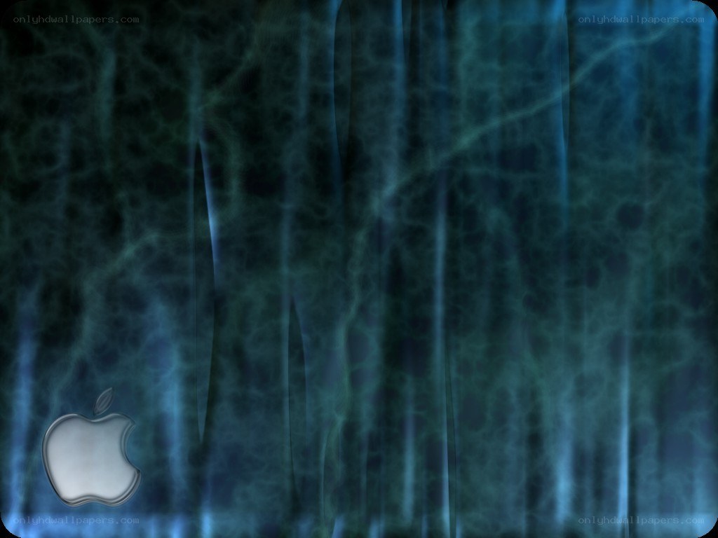 blue abstract apple background