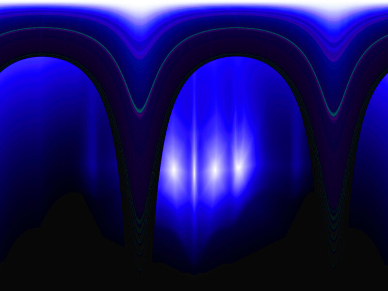 Blue Abstract Arches