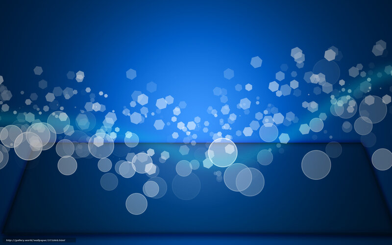 Blue Abstract Background — Calm, Circles, Hexagons, Light
