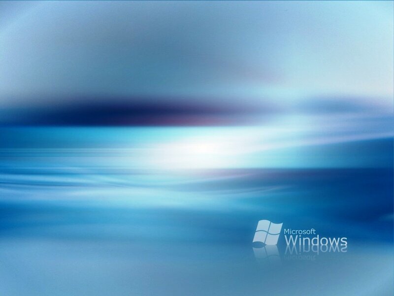 Blue Abstract Background — Calm, Logo