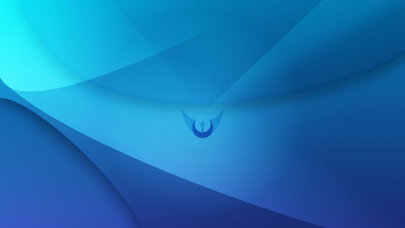 Blue Abstract Background — Serene, Digital Art, Logo, Cyan