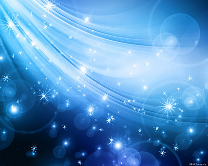 Blue Abstract Background — Serene, Digital Art, Stars