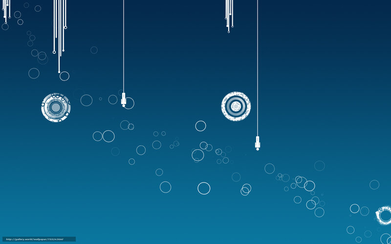 blue abstract bubble design