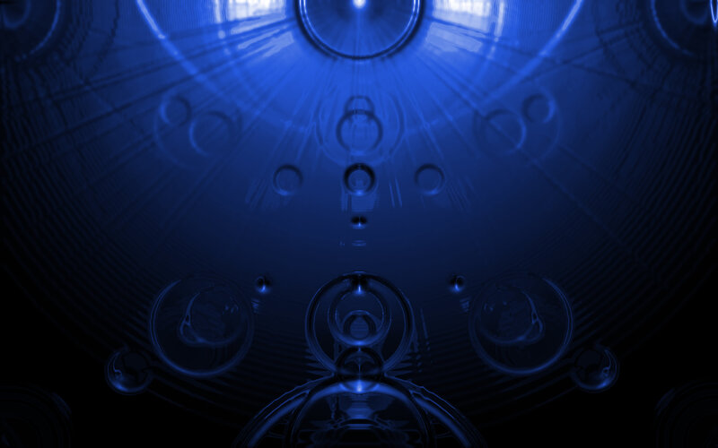 blue abstract bubble pattern